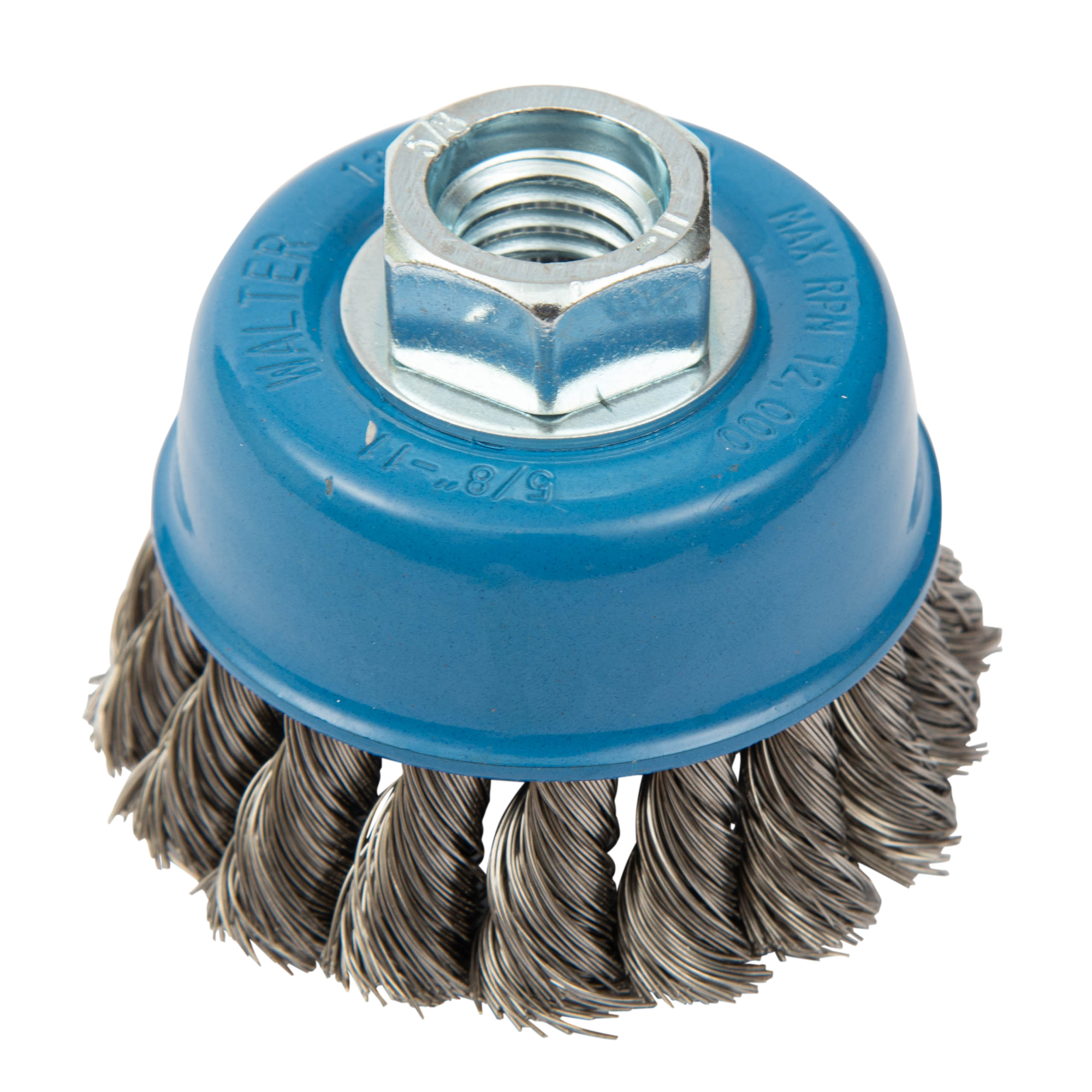 Walter Stainless Steel Cup Brush — 3in. x 5/8-11, Industrial Quality Wire, Model# 13F314